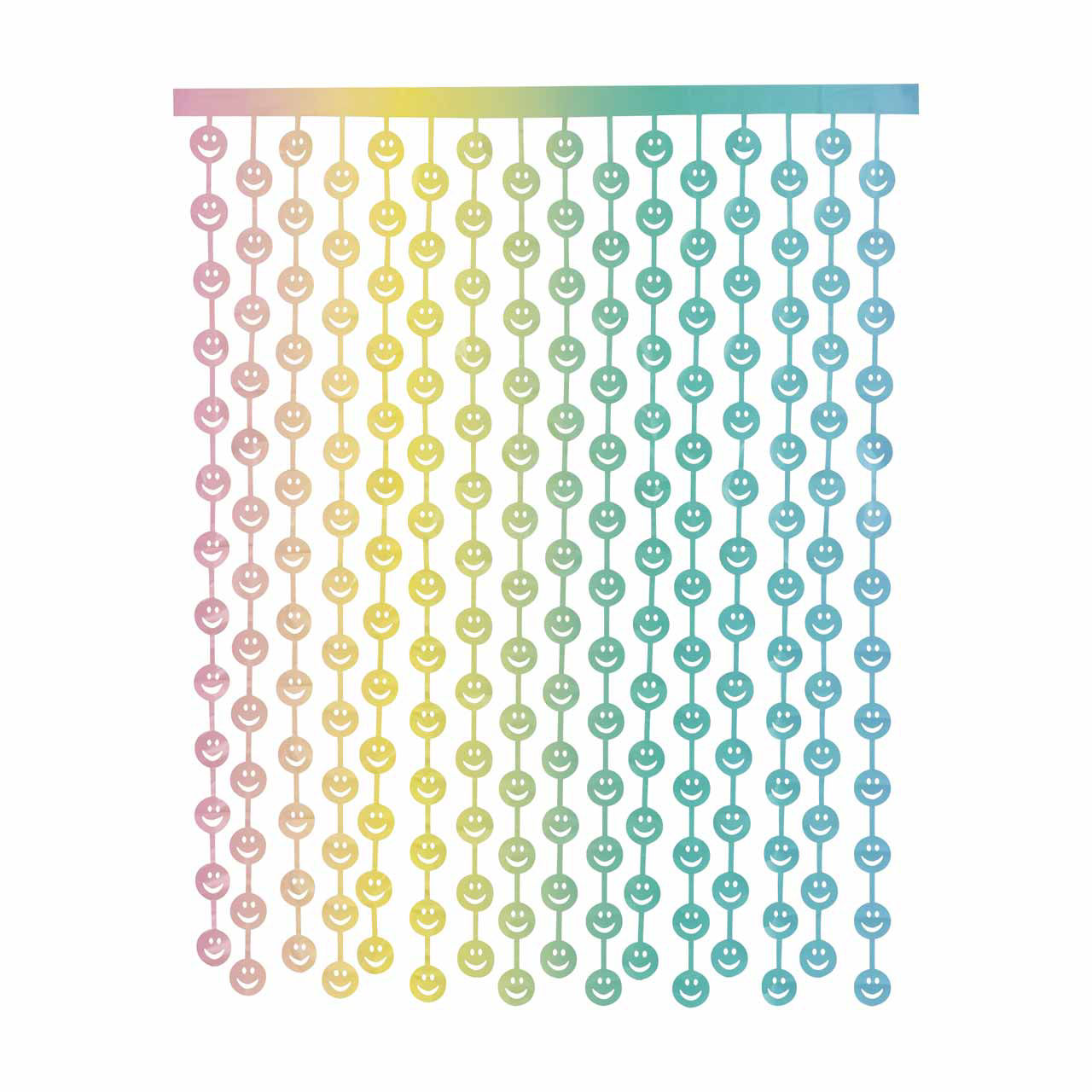 Unique Party Ombre Smiley Photo Booth Backdrop