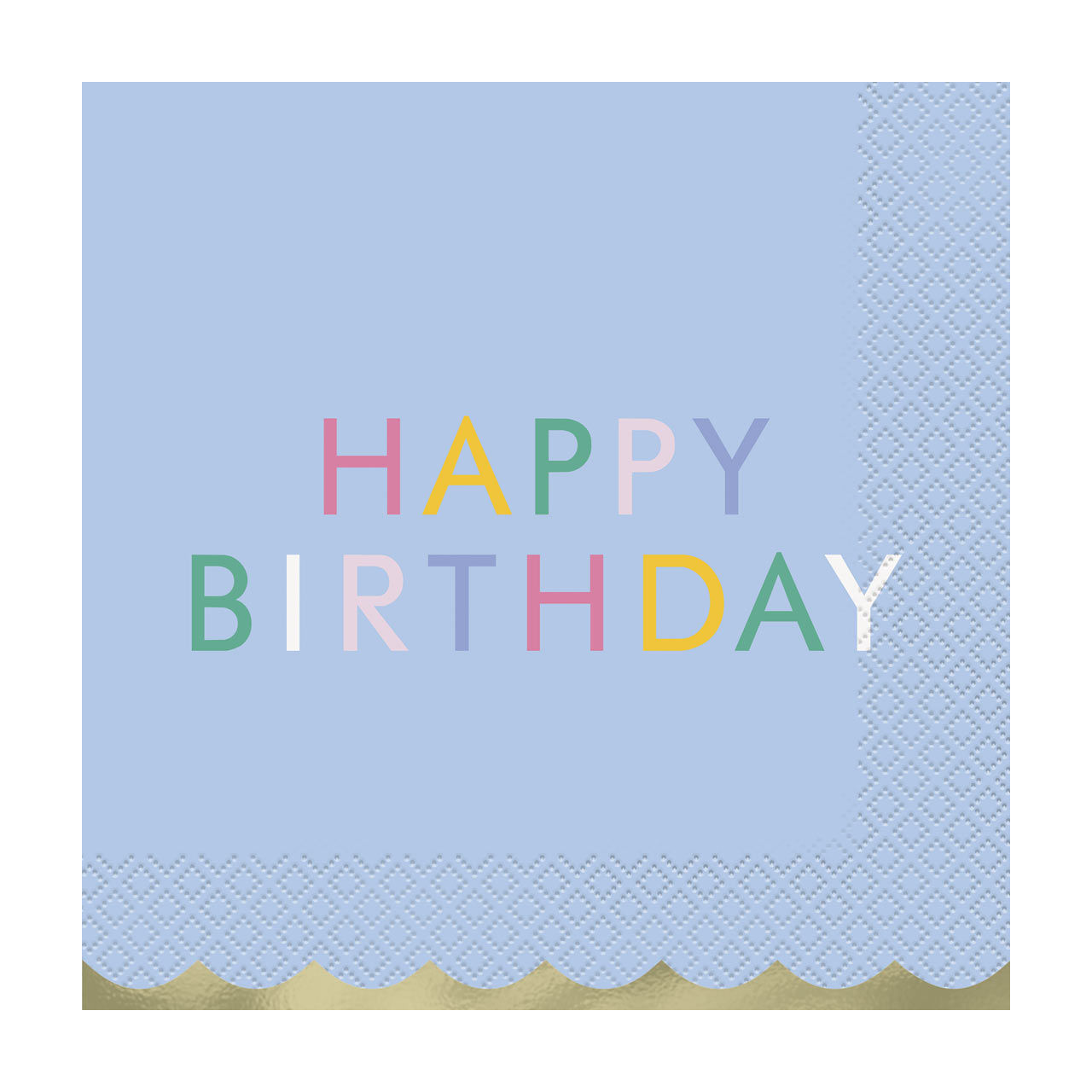 "Happy Birthday" Napkins, Assorted Colors