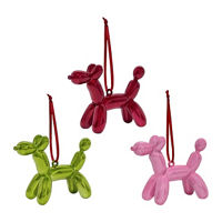 Balloon Dog Christmas Ornament, Assorted