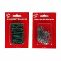 Holiday Style Christmas Ornament Hangers, 100 ct, Assorted