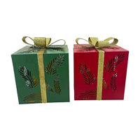 Metal Gift Box Decor, 9 in, Assorted