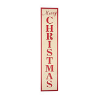 Battery-Operated "Merry Christmas" Leaning Sign, 47 in 