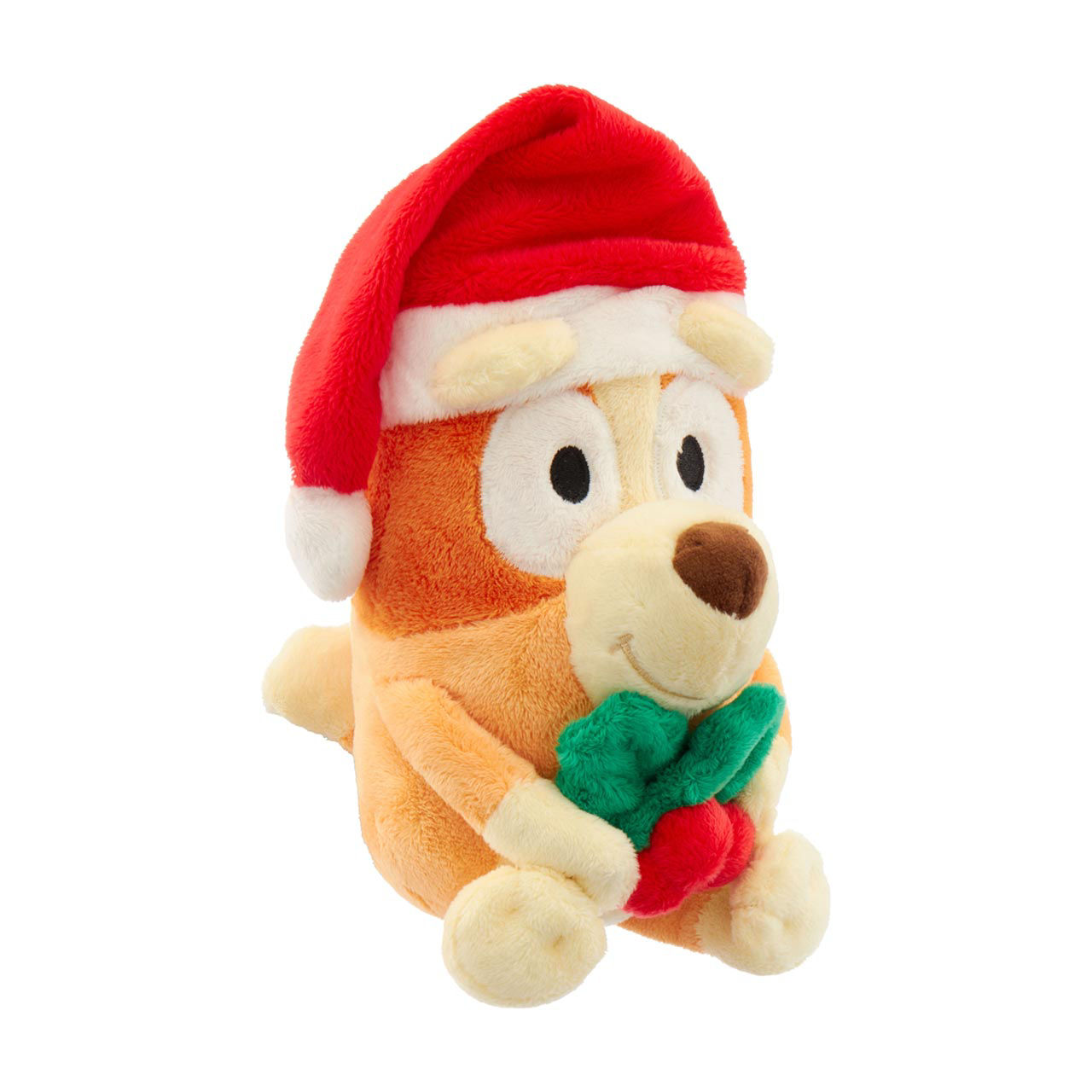 Christmas Bluey & Bingo Plush with Berries leaves, 7.5-8 in