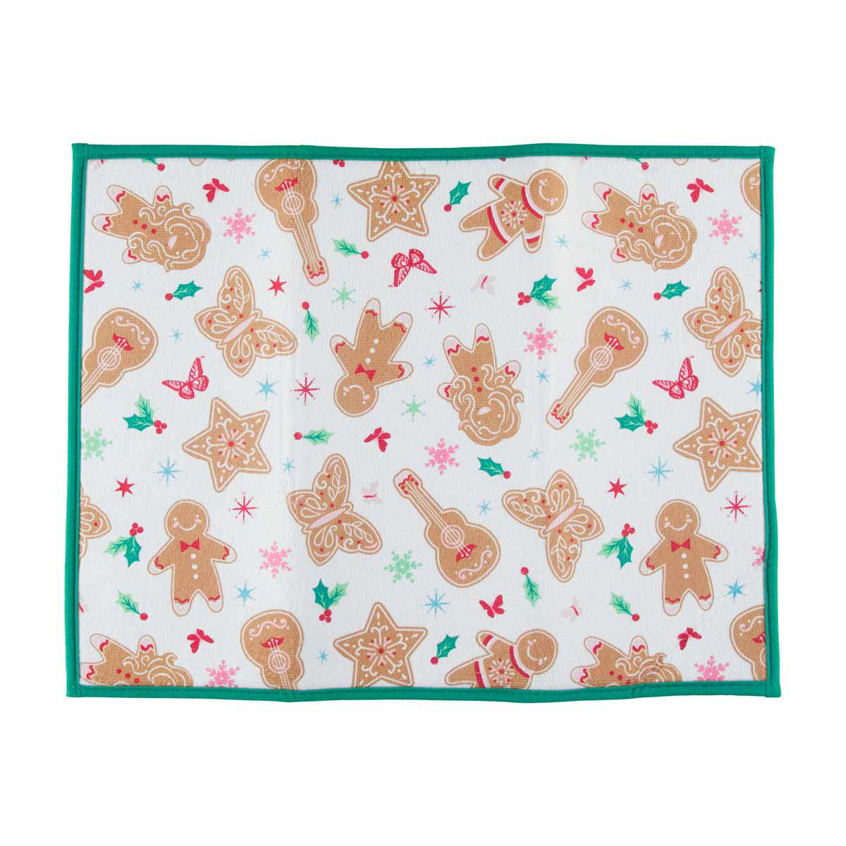 Dolly Parton Christmas Dish Drying Mat, 15 in x 20 in, Assorted