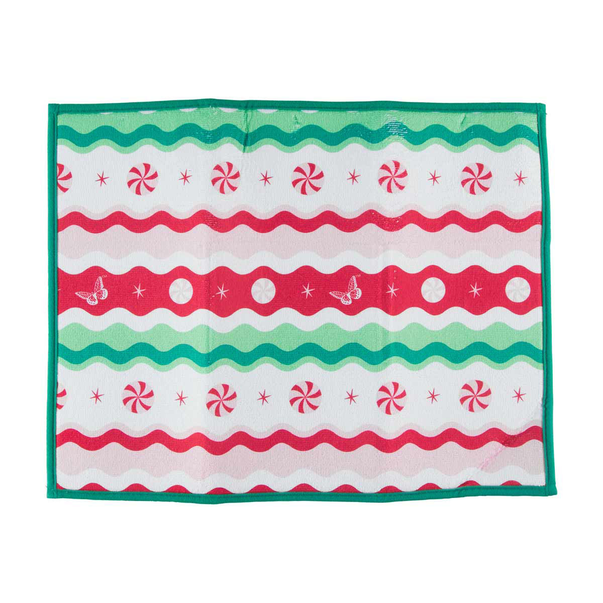 Dolly Parton Christmas Dish Drying Mat, 15 in x 20 in, Assorted