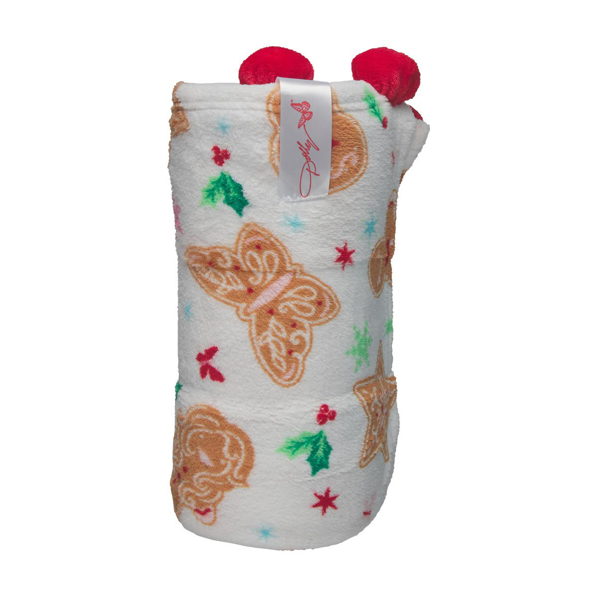 Dolly Parton Holiday Fleece Throw Blanket with Bows, 50 in x 60 in, Assorted