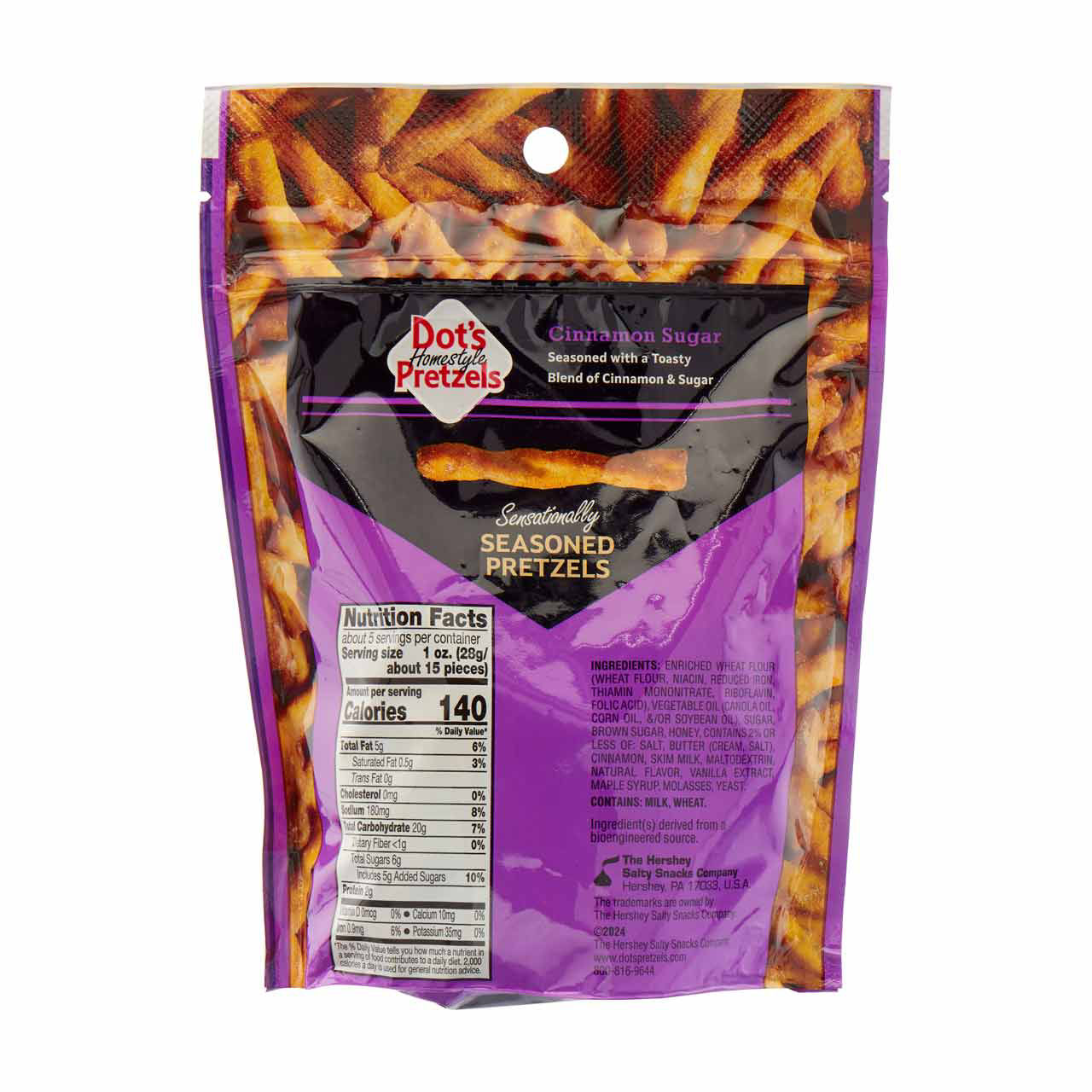 Dot's Homestyle Pretzels, Cinnamon Sugar, 5 oz