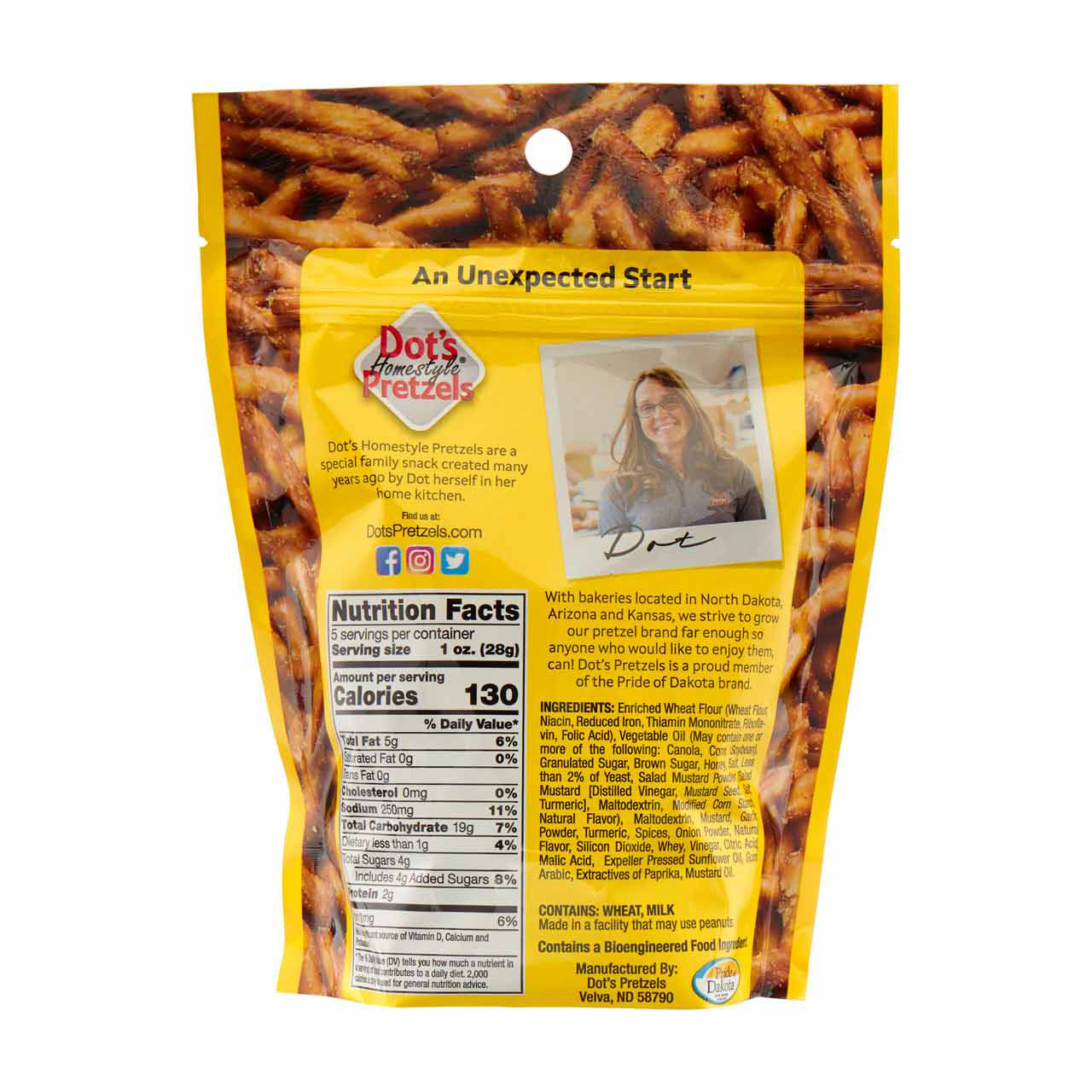 Dot's Homestyle Pretzels, Honey Mustard, 5 oz