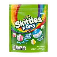 SKITTLES POP'd Sour Freeze Dried Candy, 5.5 oz