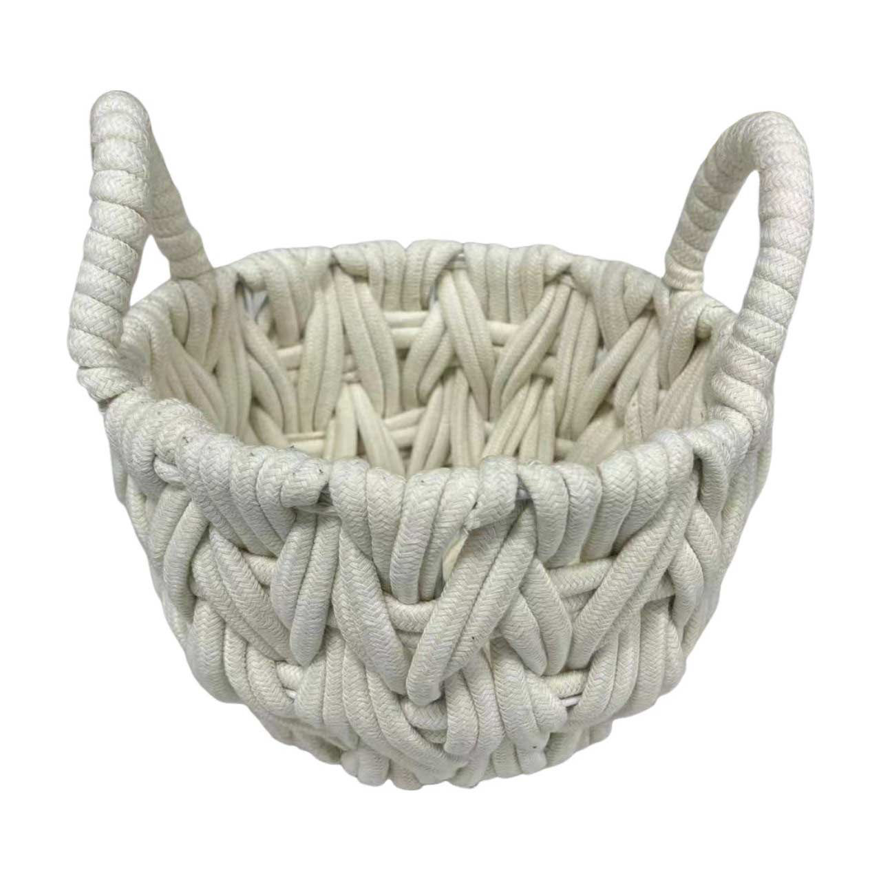 Cotton Rope Storage Basket, Extra Small