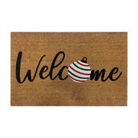 Christmas Coir Doormat, 24 in x 36 in, Assorted