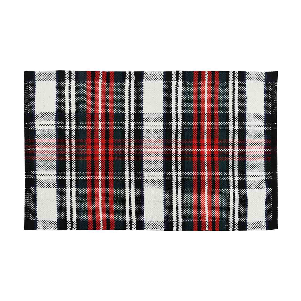Christmas Woven Plaid Rug, 30 in x 42 in, Assorted