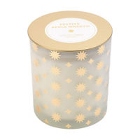 Glass Scented Candle, Festive Apple Wreath, 10 oz