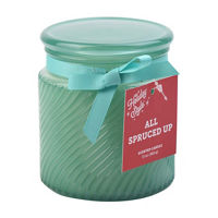 Holiday Style Scented Glass Candle, All Spruced Up,