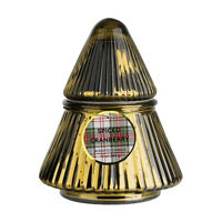 Scented Candle in Tree-Shaped Jar, Spiced Cranberry, 12