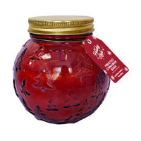 Holiday Style Scented Candle in Ornament-Shaped Jar, Frosted