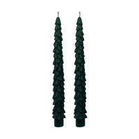 Christmas Tree-Shaped Taper Candles, 10 in, 2 pk