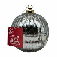 Holiday Style Mercury Ball Shaped Glass Jar Candle,