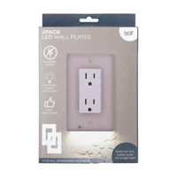 iJoy LED Wall Plates, 2 pk