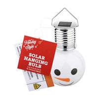 Holiday Style Christmas Solar Snowman Bulb