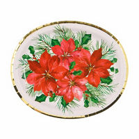 Christmas Joy Oval Plates, 8 ct, 12 in
