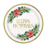 Christmas Joy Dessert Plates, 7 in, 8 ct