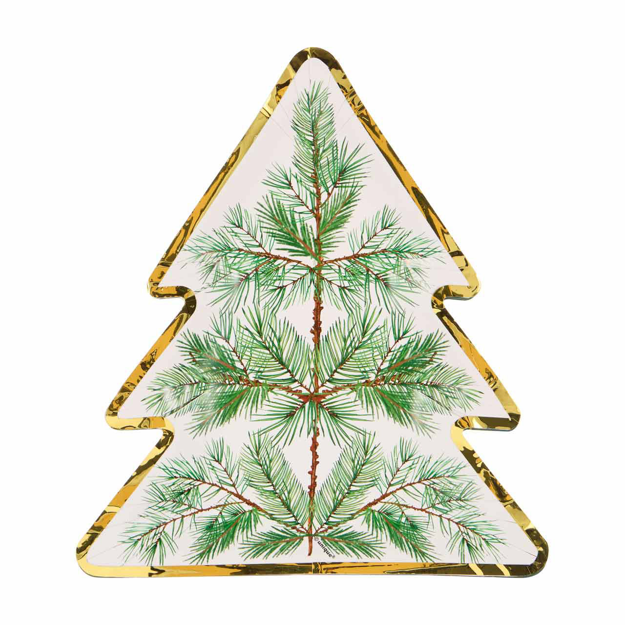 Christmas Joy Tree-Shaped Dessert Plates, 8 ct, 8.25 in