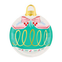 Christmas Fun Ornament-Shaped Dessert Plates, 8 ct, 8.25