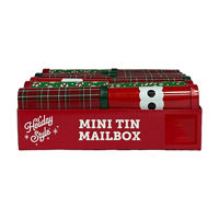 Holiday Style Christmas Mini Tin Mailbox, Assorted