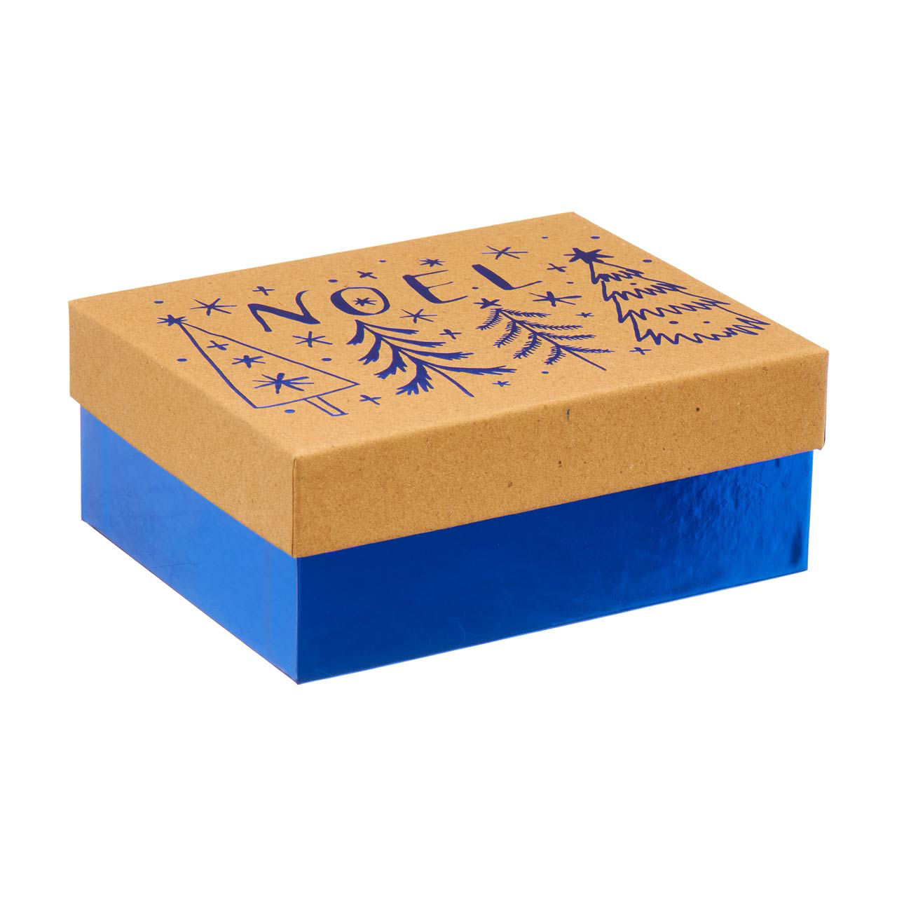Kraft Hotstamp Gift Box, Small, Assorted