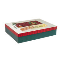 Christmas Print Hotstamp Gift Box, Large