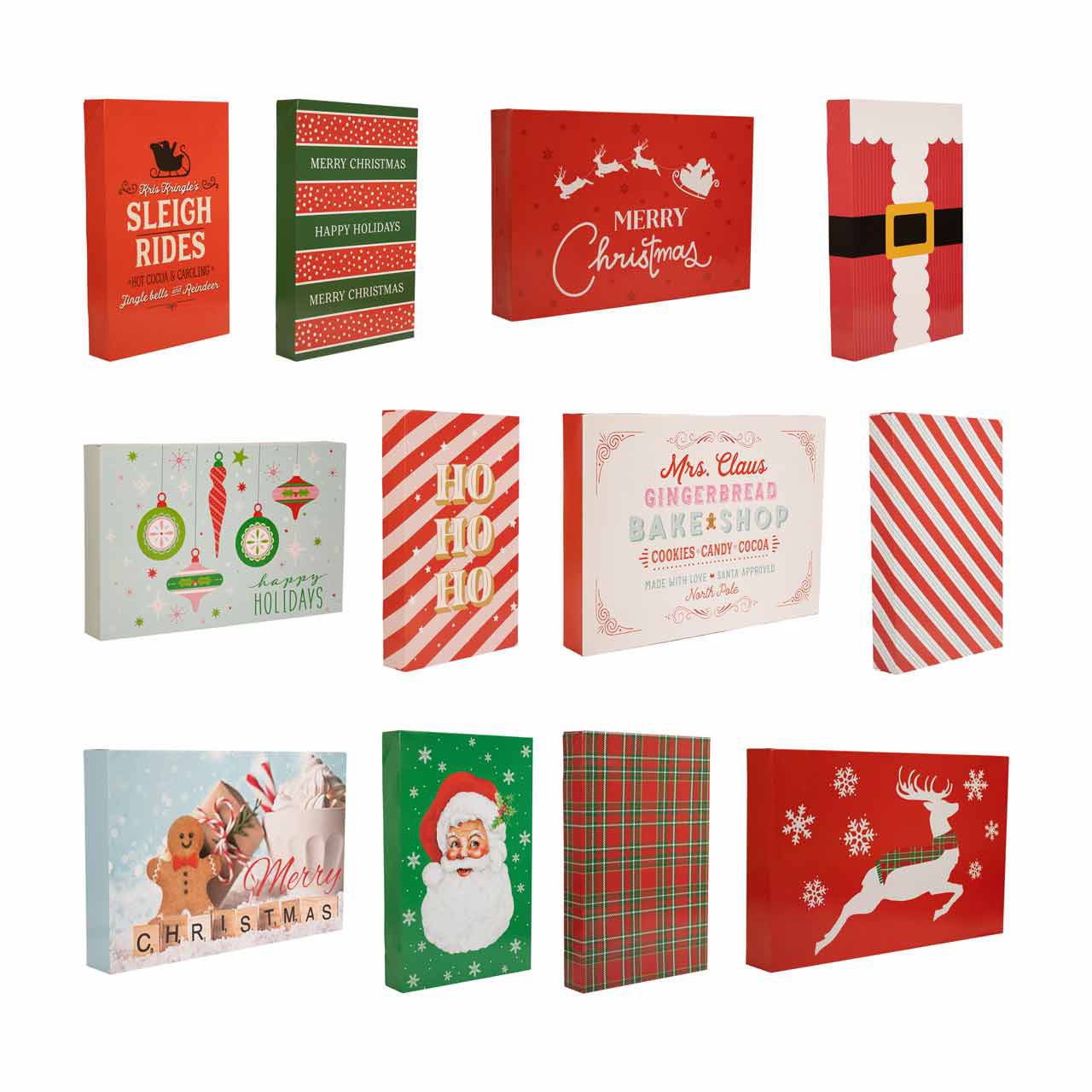 Christmas Printed Robe Gift Box, 3 pk