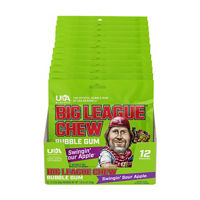 Big League Chew Bubble Gum Swingin’ Sour Apple,