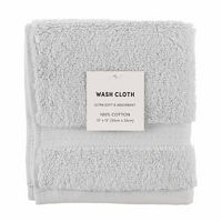 Light Gray Wash Cloth, 13 in x 13 in