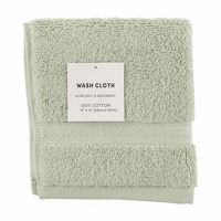 Green Wash Cloth, 13 in x 13 in