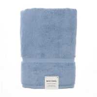 Cotton Bath Towel, Blue, 30 in x 56 in