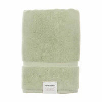 Cotton Bath Towel, Green, 30 in x 56 in