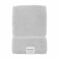 Cotton Bath Towel, Light Gray, 30 in x