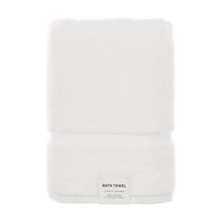 Cotton Bath Towel, White, 30 in x 56