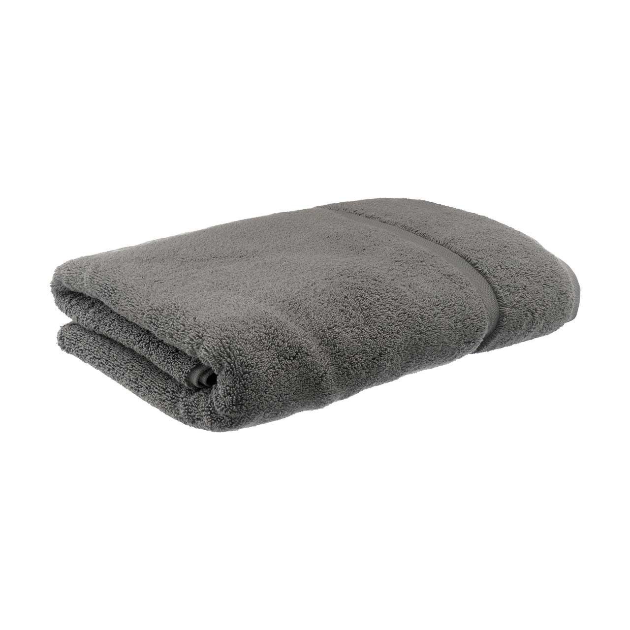 Cotton Bath Sheet, Medium Gray, 34 in x 64 in