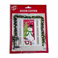 Holiday Style Rectangle Christmas Door Cover, 72 in x 30 in