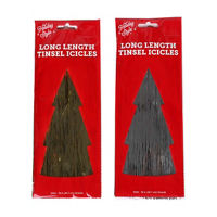 Holiday Style Long Length Tinsel Icicles, 18 in,