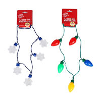 Holiday Style Light Up Novelty Necklace, Lightbulbs or