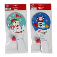 Holiday Style Paddle Ball, Assorted