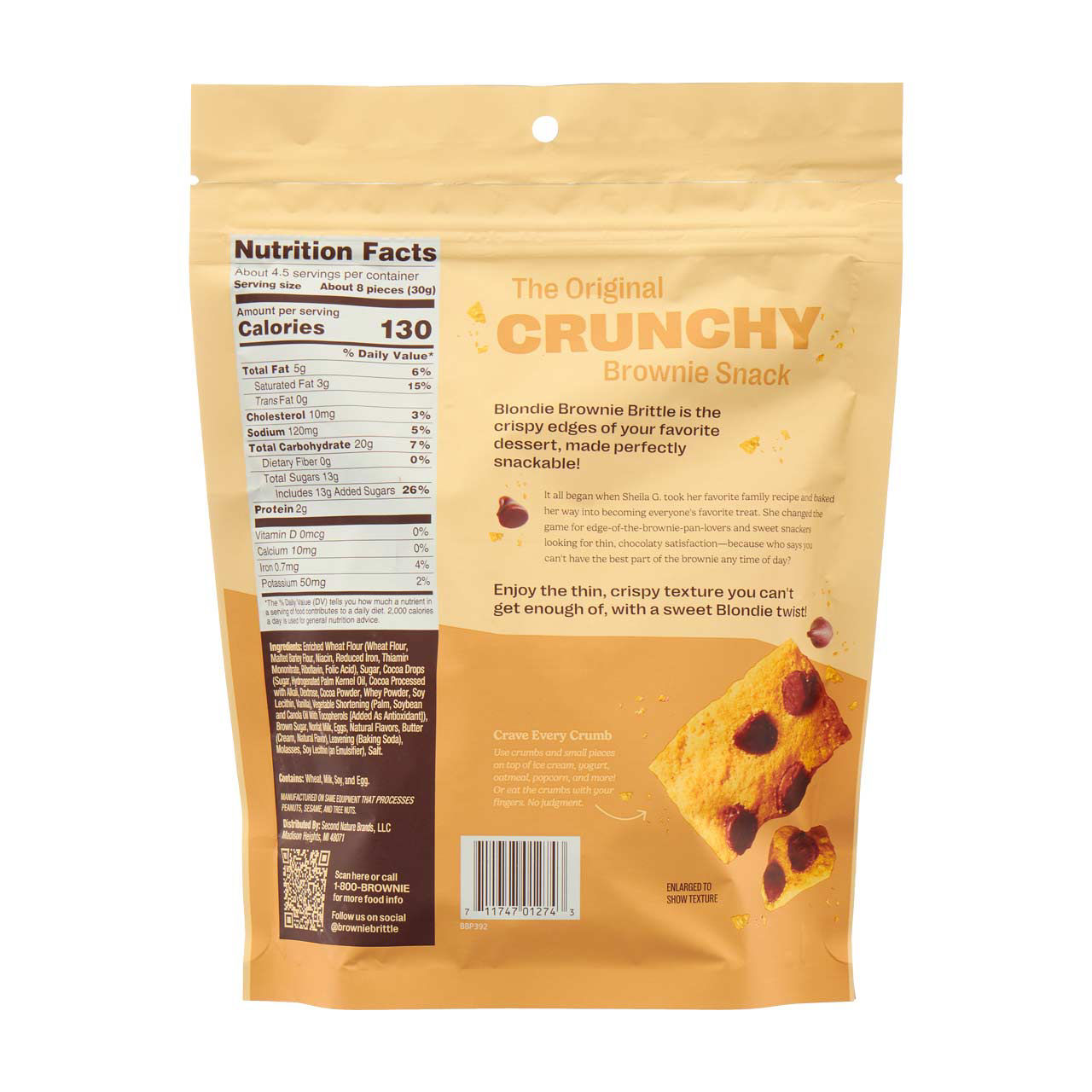 Brownie Brittle Blondie, Chocolate Chip