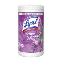 Lysol Brand New Day Disinfectant Wipes, Lavender & Cotton Blossom, 80 ct