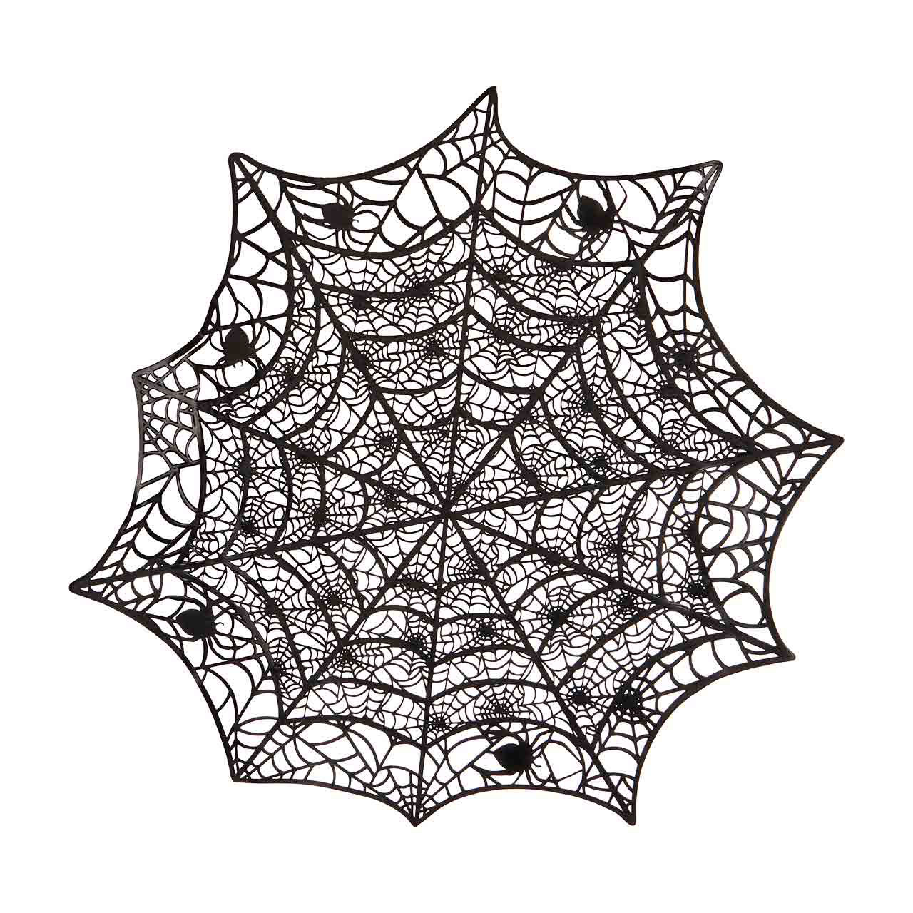 Vinyl Spiderweb Placemat Halloween Table Decor