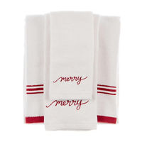 "Merry" Christmas Towel Set, 3 pk