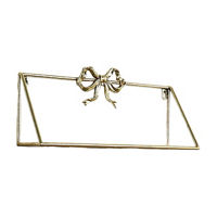 Knickknack Shelf with Gold Bow, 16 in