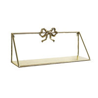 Knickknack Shelf with Gold Bow, 20 in